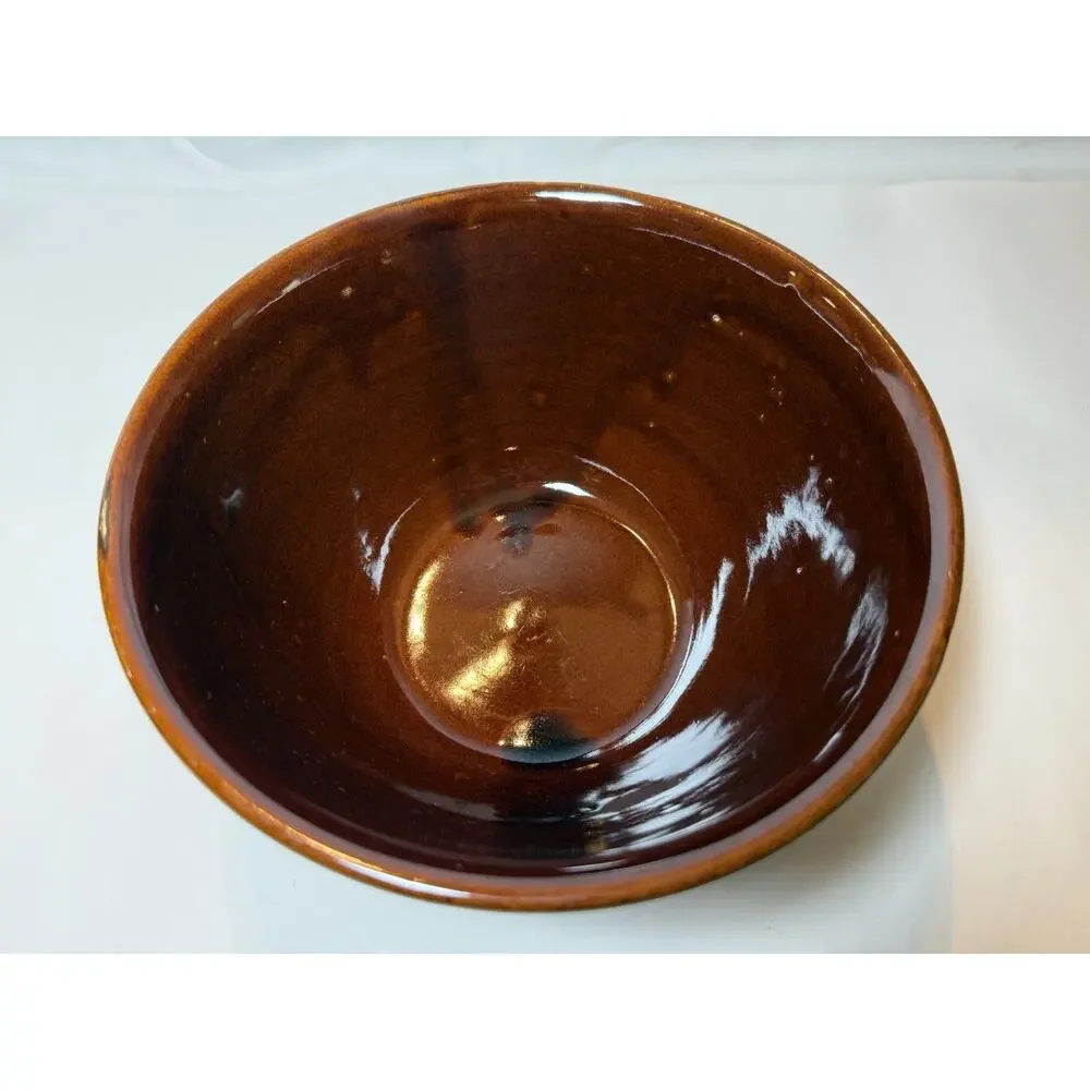 Vintage MarCrest Daisy Dot Oven Proof Stoneware Mixing Bowl 8